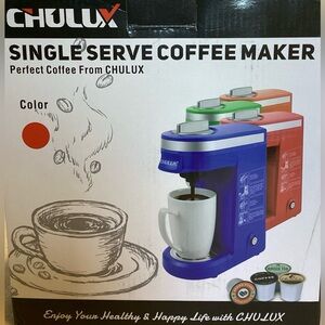 CHULUX Coffee Maker Single-Serve Coffee Machine for Capsule/ Coffee Pods, Red